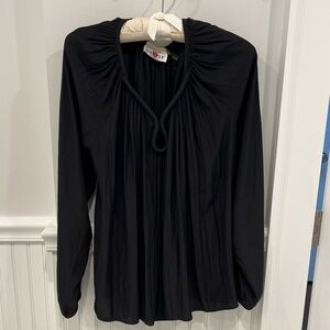 Ramy Brook Silk Keyhole Blouse Top S